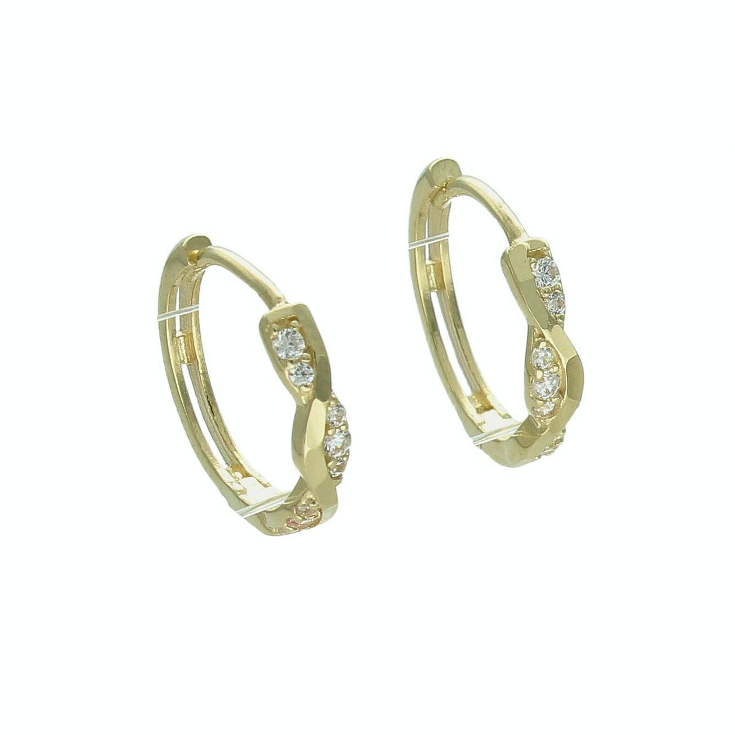 Złote kolczyki damskie 375 koła z cyrkoniami KL 11251 375.jpg